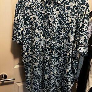 Bad Birdie Blue and Black Polo Shirt